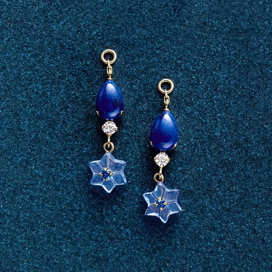 10K Cosmo Moissanite Charms (Yellow Gold) - Product Image