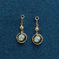 10K Uranus Moissanite Charm (Yellow Gold) - Product Image