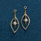 10K Meteor Shower Moissanite Charms (Yellow Gold) - Product Image