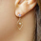 10K Meteor Shower Moissanite Charms (Yellow Gold) - Model Image