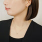 10K Shooting Star Moissanite Necklace (Yellow Gold) - Model Image
