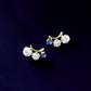 10K Shooting Star Moissanite Earrings (Yellow Gold) - Product Image