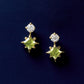 10K Comet Moissanite Earrings (Yellow Gold) - Product Image