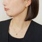 10K Comet Moissanite Earrings (Yellow Gold) - Model Image