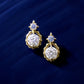 10K Sirius Moissanite Earrings (Yellow Gold) - Product Image