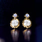 10K Sirius Moissanite Earrings (Yellow Gold) - Product Image