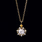 10K Sun Moissanite Necklace (Yellow Gold) - Product Image