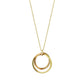 10K Yellow Gold / 10K Rose Gold Tripartite Circle Necklace - Product Image