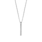 Platinum Diamond Straight Line Necklace - Product Image