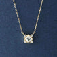 10K Diamond Square Necklace (Yellow Gold) - Product Image