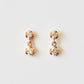 10K Twin Diamond Earrings (Rose Gold) - Product Image
