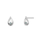14K/10K White Gold Diamond Dew Drop Earrings - Product Image