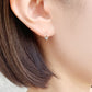 14K/10K White Gold Diamond Dew Drop Earrings - Model Image