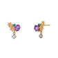 [Birth Flower Jewelry] February - Hyacinth Earrings (Rose Gold) - Product Image