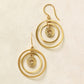 18K/10K 3-Circle Earrings (Yellow Gold) - Product Image