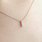 Platinum Diamond Solid Necklace - Model Image