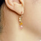 [Palette] Gold Filled Strawberry Quartz Charms - Model Image