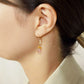 [Palette] Gold Filled Strawberry Quartz Charms - Model Image