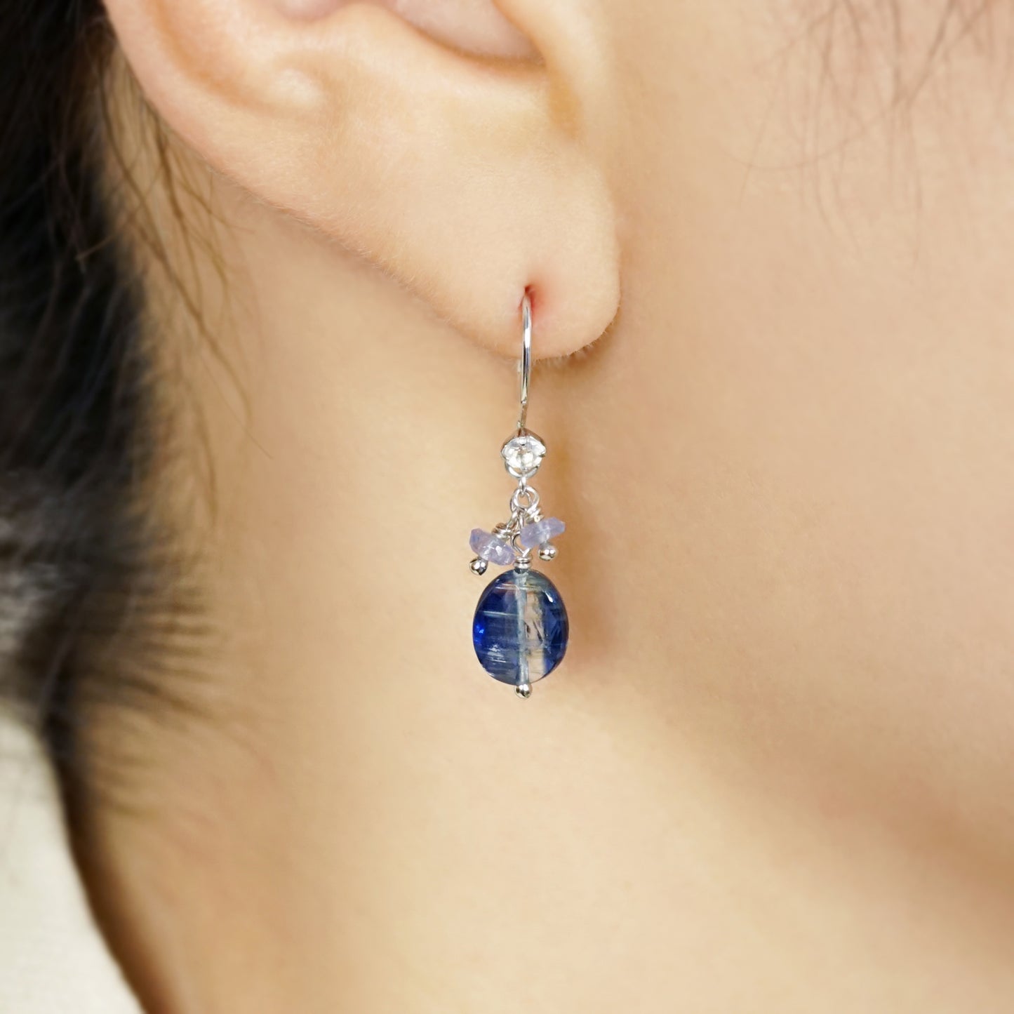 [Palette] Gold Filled Kyanite Charms - Model Image
