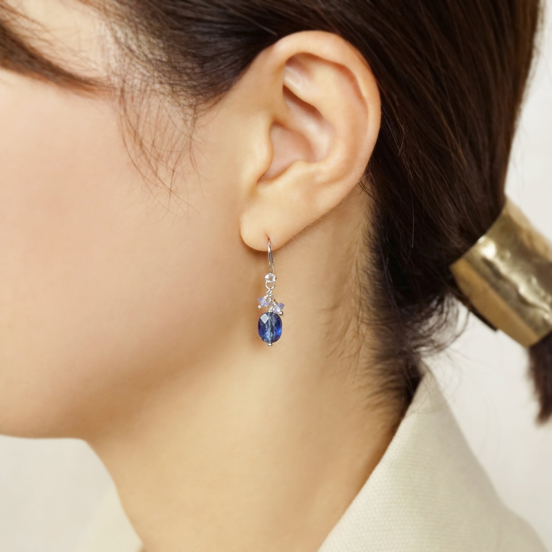[Palette] Gold Filled Kyanite Charms - Model Image