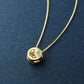 18K Diamond Necklace [EX Full Moon] (Yellow Gold) - Product Image
