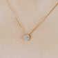 18K Diamond Necklace [EX Full Moon] (Yellow Gold) - Model Image