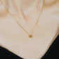 18K Diamond Necklace [EX Full Moon] (Yellow Gold) - Model Image