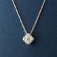 18K Diamond Necklace [EX Day Moon] (Yellow Gold) - Product Image