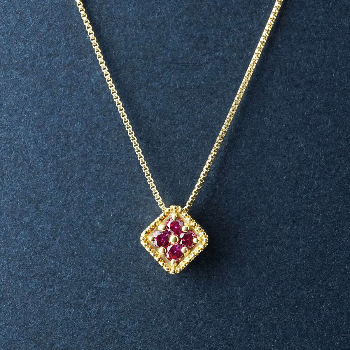 18K Diamond Necklace [EX Day Moon] (Yellow Gold) - Product Image