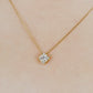 18K Diamond Necklace [EX Day Moon] (Yellow Gold) - Model Image