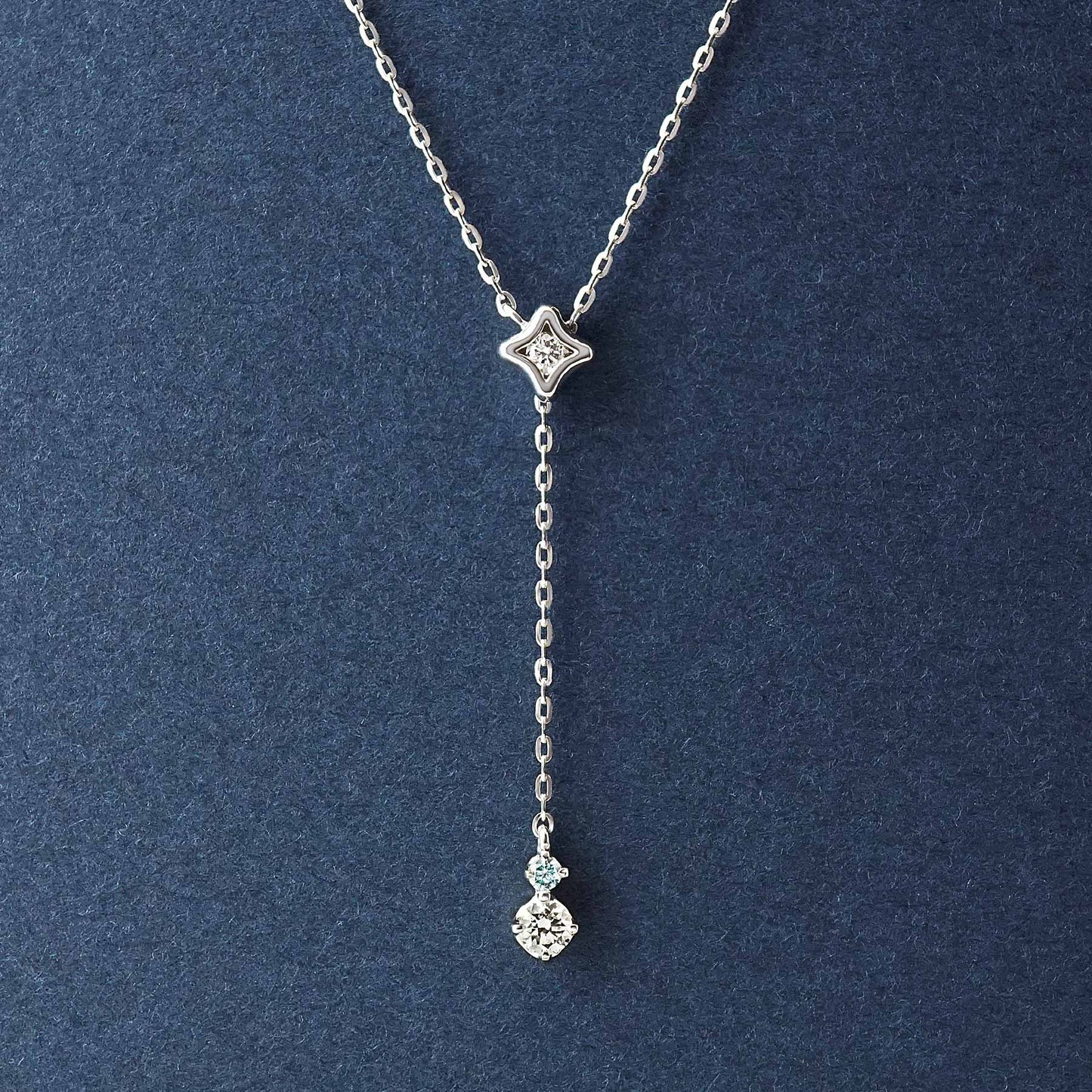 Platinum Diamond 2Way Adjustable Necklace - Product Image