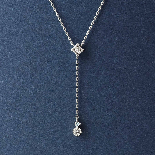 Platinum Diamond 2Way Adjustable Necklace - Product Image