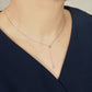 Platinum Diamond 2Way Adjustable Necklace - Model Image