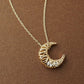 [Pannier] 10K Akoya Pearl Moon Necklace (Yellow Gold) - Product Image