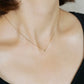 10K Diamond Limited Edition Solitaire Necklace (Yellow Gold) - Model Image