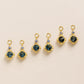 [Palette] Gold Filled / 925 Sterling Silver London Blue Topaz Earring Charm Set [On Stage] (Large Link)
