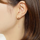 [Palette] 10K Blue Goldstone x White Quartz Charm Set [Curtain Call] (Yellow Gold) - Model Image