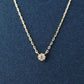 10K Diamond Petit Solitaire Necklace (Yellow Gold) - Product Image