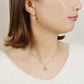 [Debut] Gold Filled / 925 Sterling Silver / 10K Pearl Earrings [Door Knocker] - Model Image