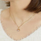 [Debut] 925 Sterling Silver Pearl Necklace [Door Knocker] - Model Image