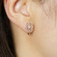 [Debut] 5K / 925 Sterling Silver Moissanite Clip-On Earrings [Showtime] - Model Image