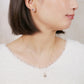 [Debut] 10K Moissanite Necklace [Shining Mirror] (Yellow Gold) - Model Image