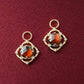 [Debut] 10K Triplet Stone Charms [Splendor] (Large Link) (Yellow Gold) - Product Image