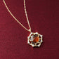 [Debut] 10K Triplet Stone Necklace [Splendor] (Yellow Gold) - Product Image