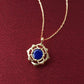 [Debut] 10K Triplet Stone Necklace [Splendor] (Yellow Gold) - Product Image