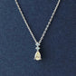 [Limited Quantity] Platinum Pear-Shaped Diamond Necklace - Product Image