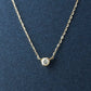 10K Heart & Cupid Diamond Solitaire Necklace (Yellow Gold) - Product Image