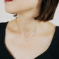 [Limited Quantity] 10K Diamond Petit Solitaire Necklace (Yellow Gold) - Model Image