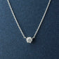 Platinum Heart & Cupid Diamond Solitaire Necklace - Product Image