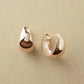 10K Plump Mini Hoop Earrings (Rose Gold) - Product Image